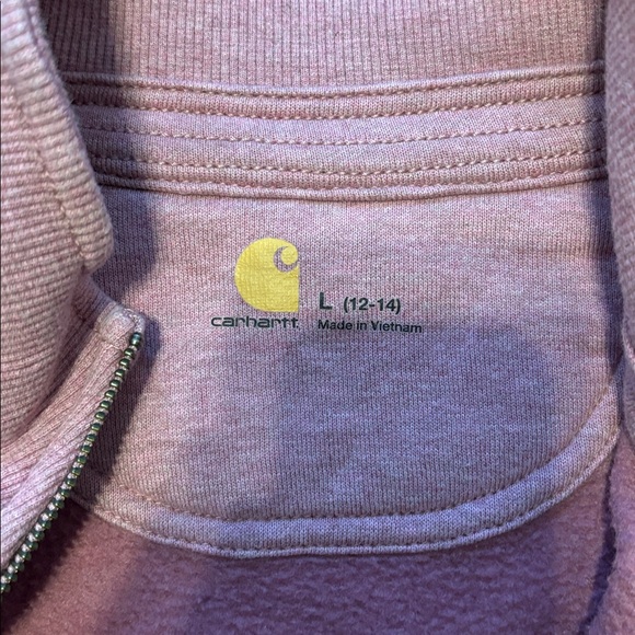 Carhartt Light Dusty Pink Longsleeve Zip-Up Jacket - Picture 3 of 4